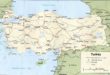 Carte des routes en Turquie