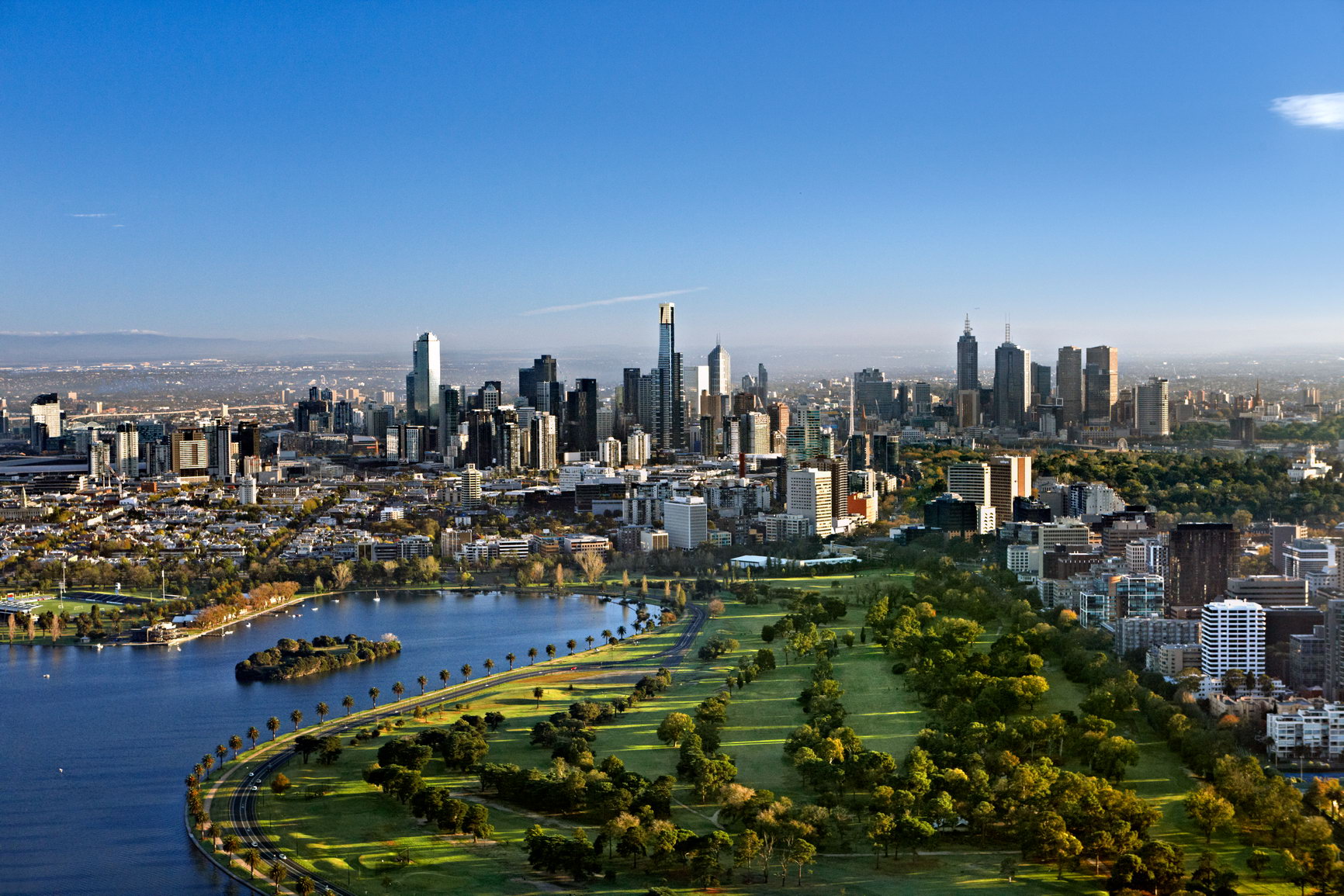 Melbourne - vue du ciel