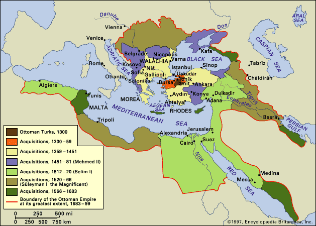 Empire Ottoman - Carte