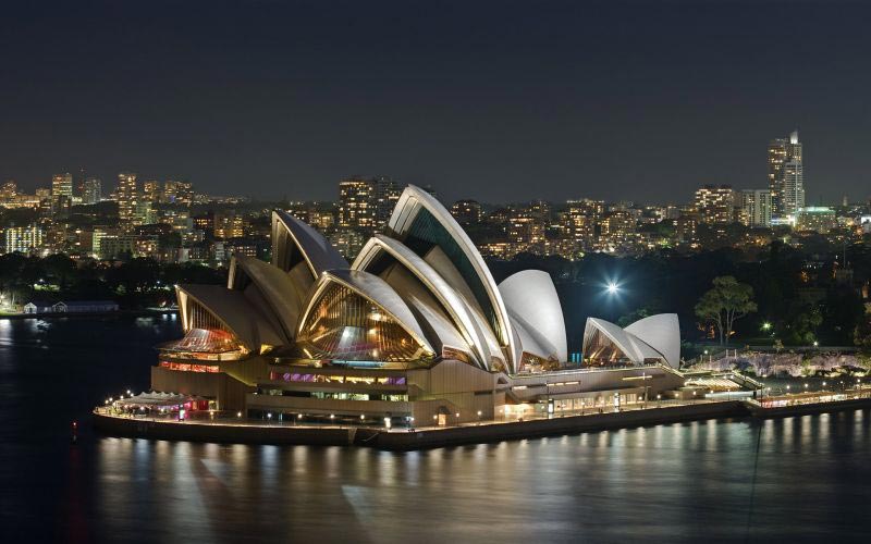Photo de Sydney prise de nuit