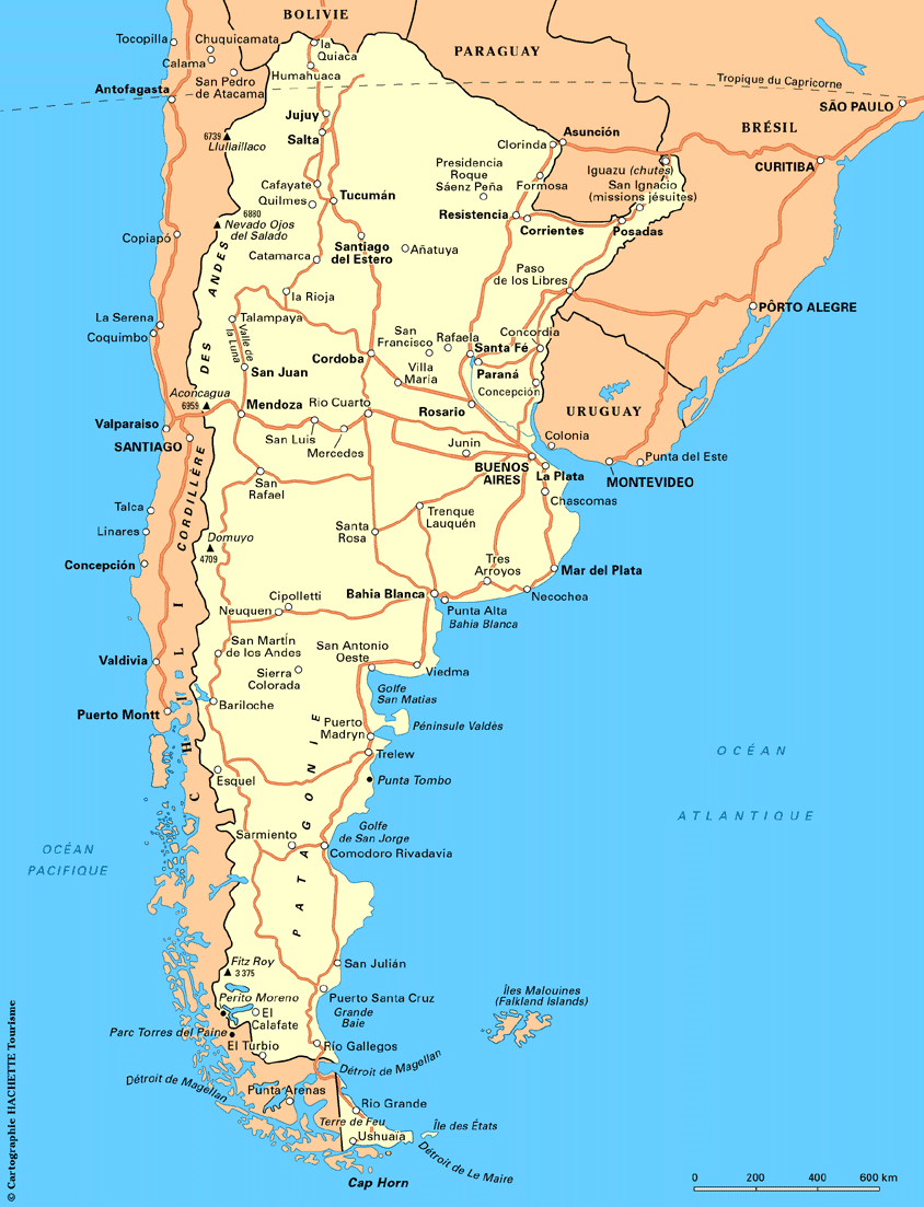 Carte Argentine - Plan Argentine