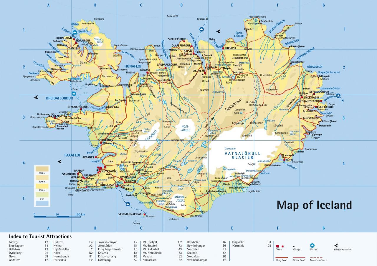 Islande - Carte
