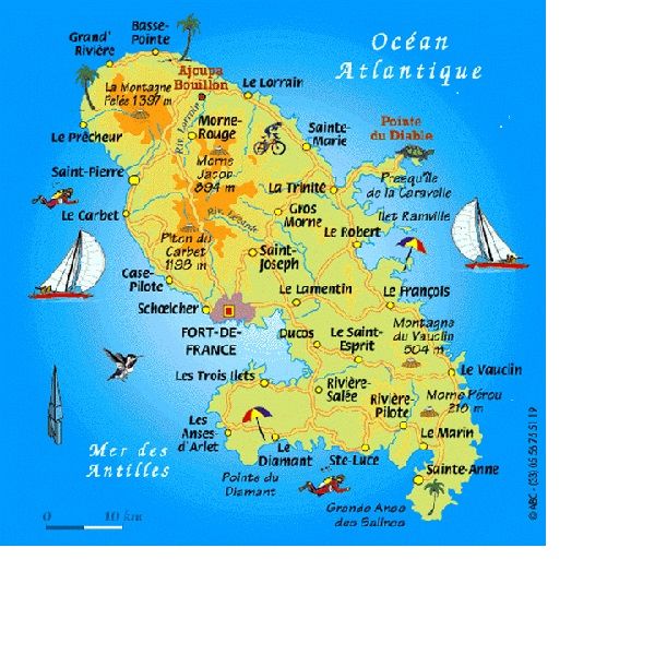 Martinique - Carte générale
