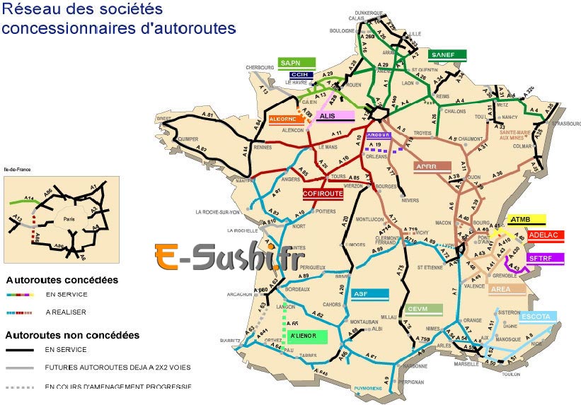 Autoroutes de France et d'Europe