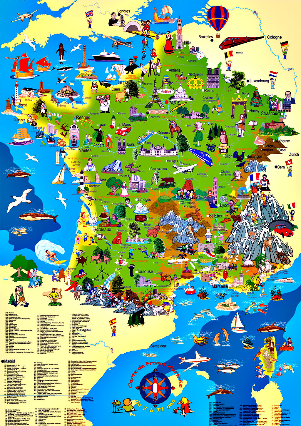 carte de france touristique