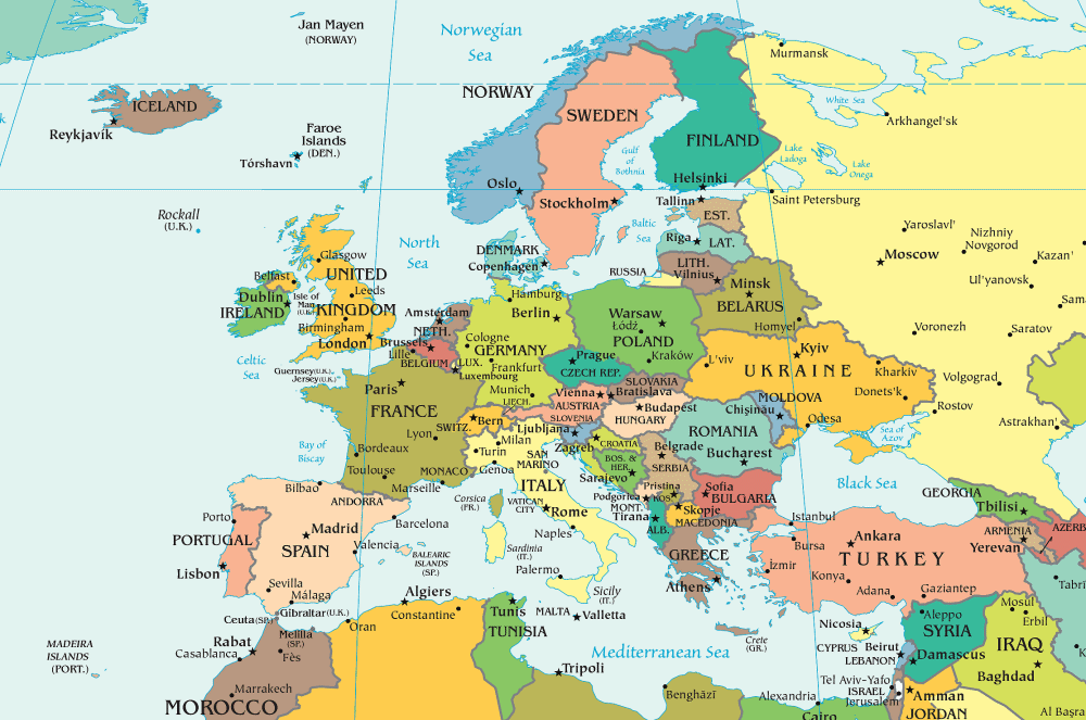 Europe - Carte