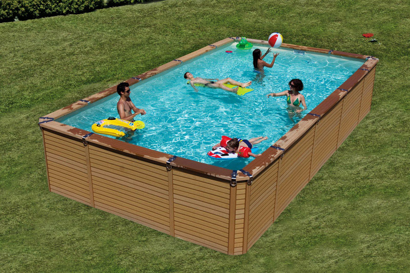 piscine hors sol rectangulaire acier