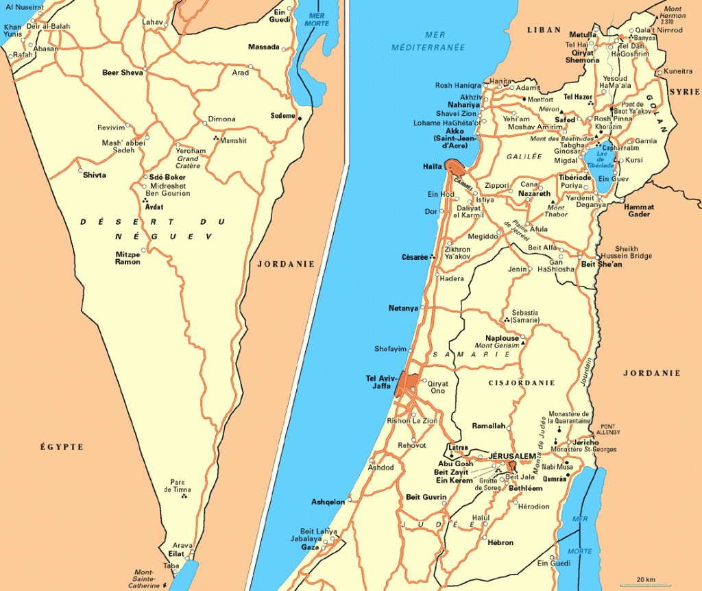 Israël - Carte
