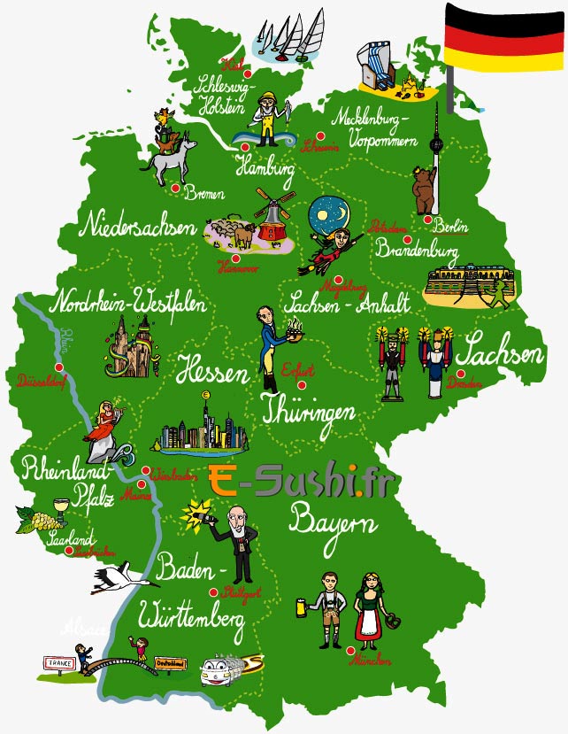 carte-touristque-allemagne-ouest