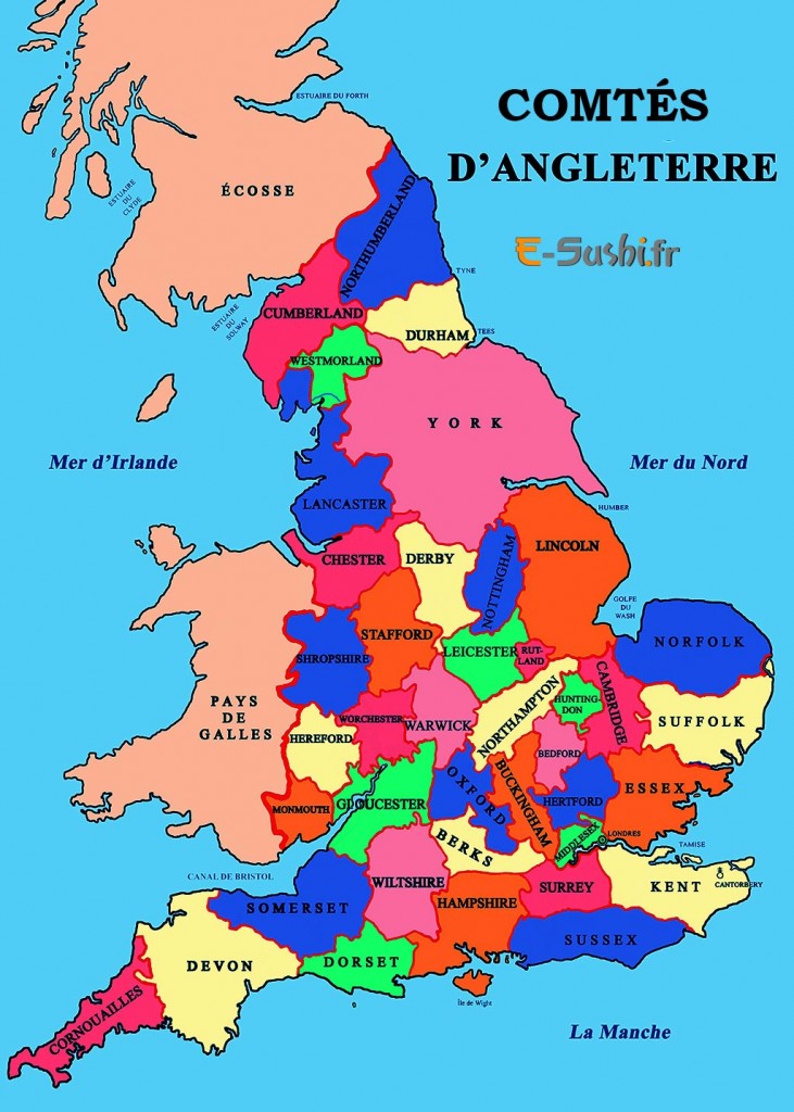 Carte Angleterre - Image et Photos - Arts et Voyages