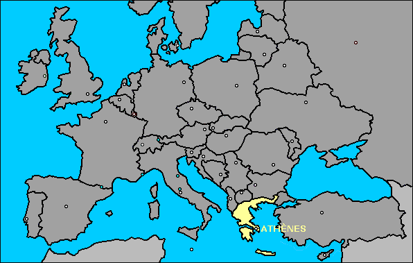grece carte europe