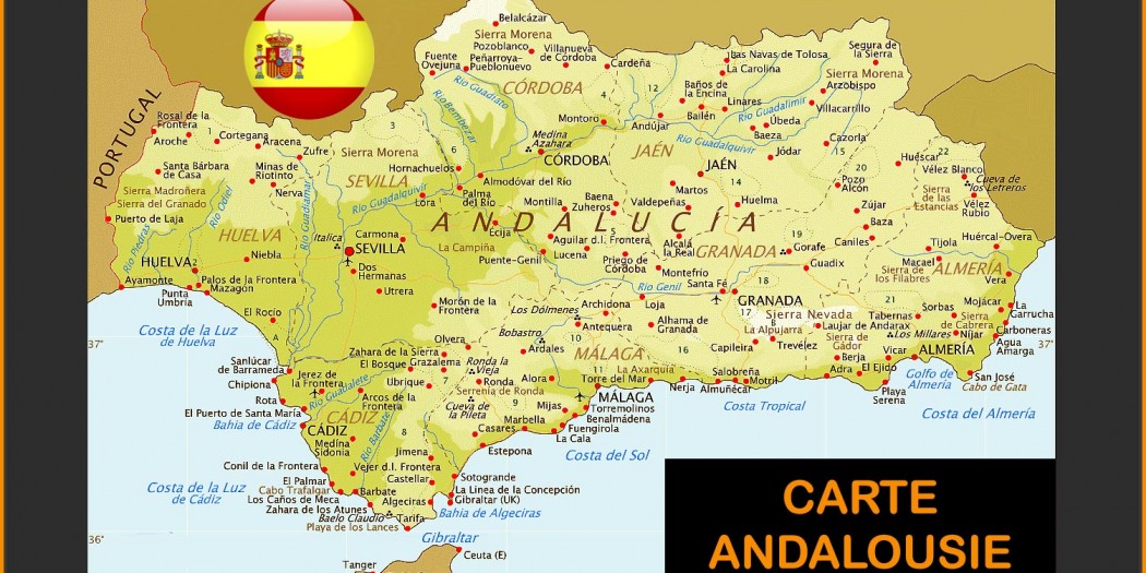 carte andalousie images et plans