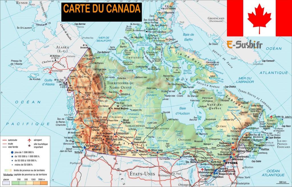 Carte Canada Images Et Photos Arts Et Voyages