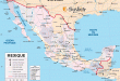 mexique - carte géographique