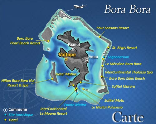 Carte de Bora Bora