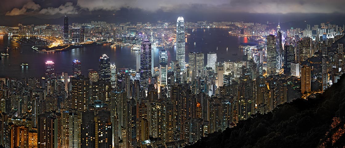 Pic Victoria - Vue panoramique sur Hong Kong