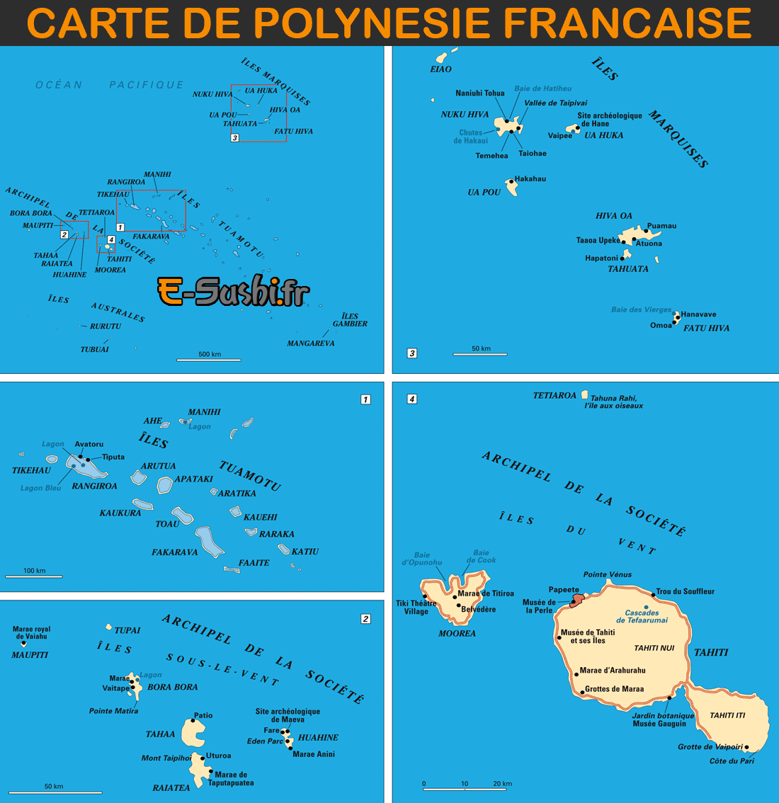 Polynésie Française - Carte - Arts Et Voyages