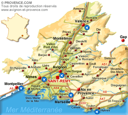 carte saint-remy-provence