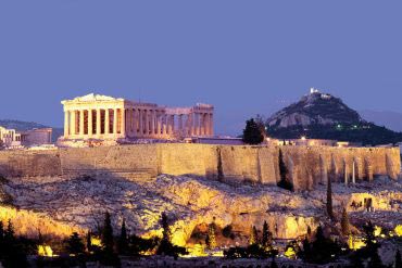 Athènes - photo de nuit