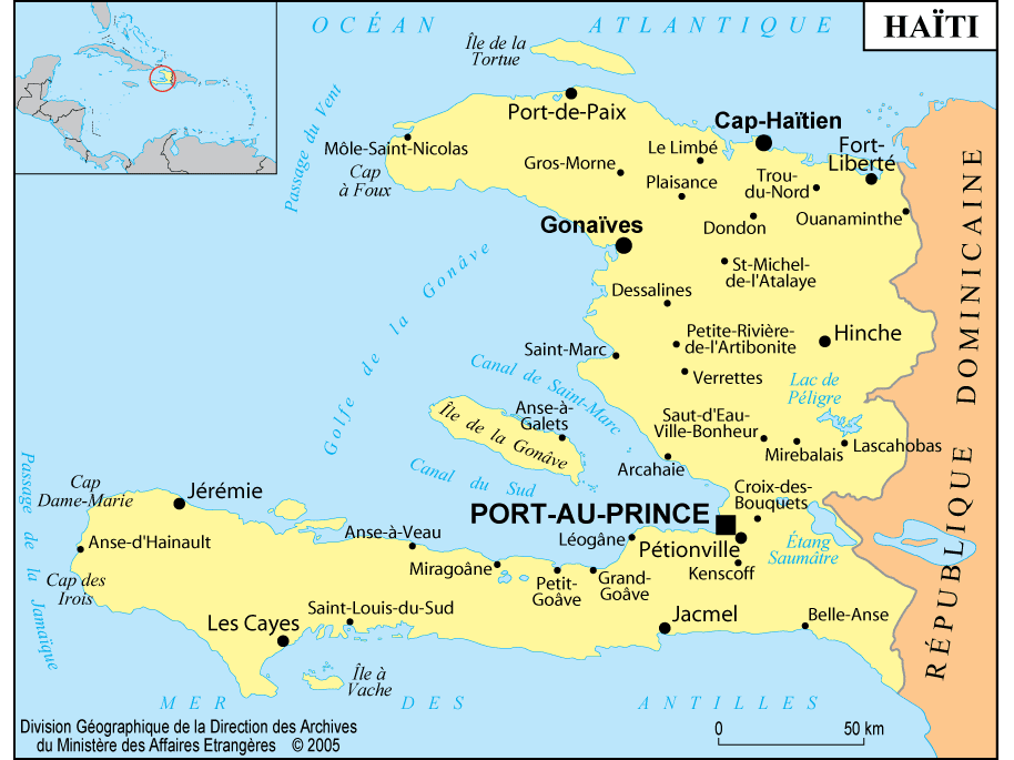 Haïti - Carte