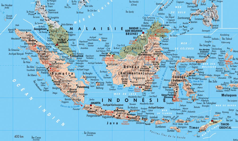 carte indonésie détaillée