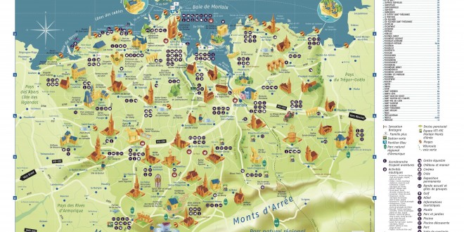 Bretagne tourisme - Carte
