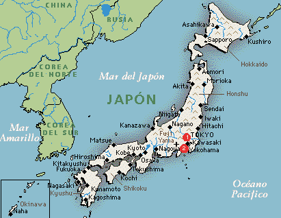 Le Japon - Carte