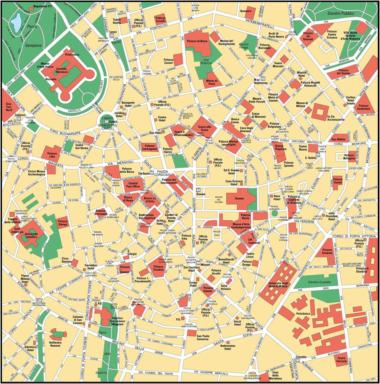 Milan - Carte