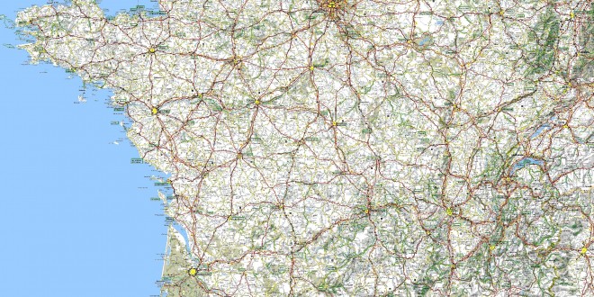 Carte-de-France - Routes touristiques et Historiques