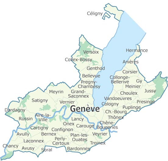 Genève - Carte