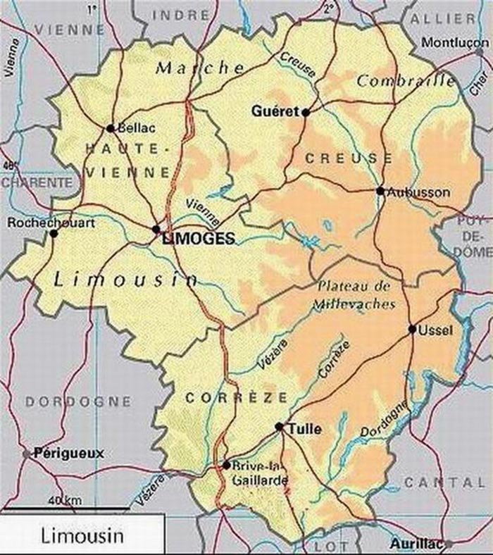 Villes du Limousin