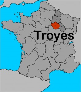 Troyes - carte de France