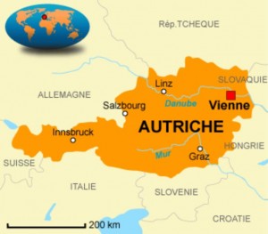 Vienne - Carte Autriche