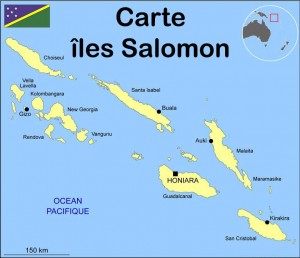 Carte des îles Salomon
