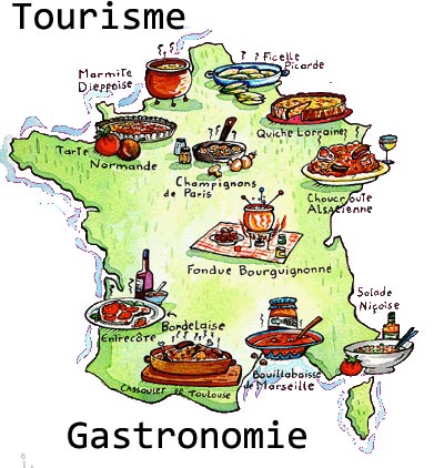 Gastronomie - Carte du tourisme