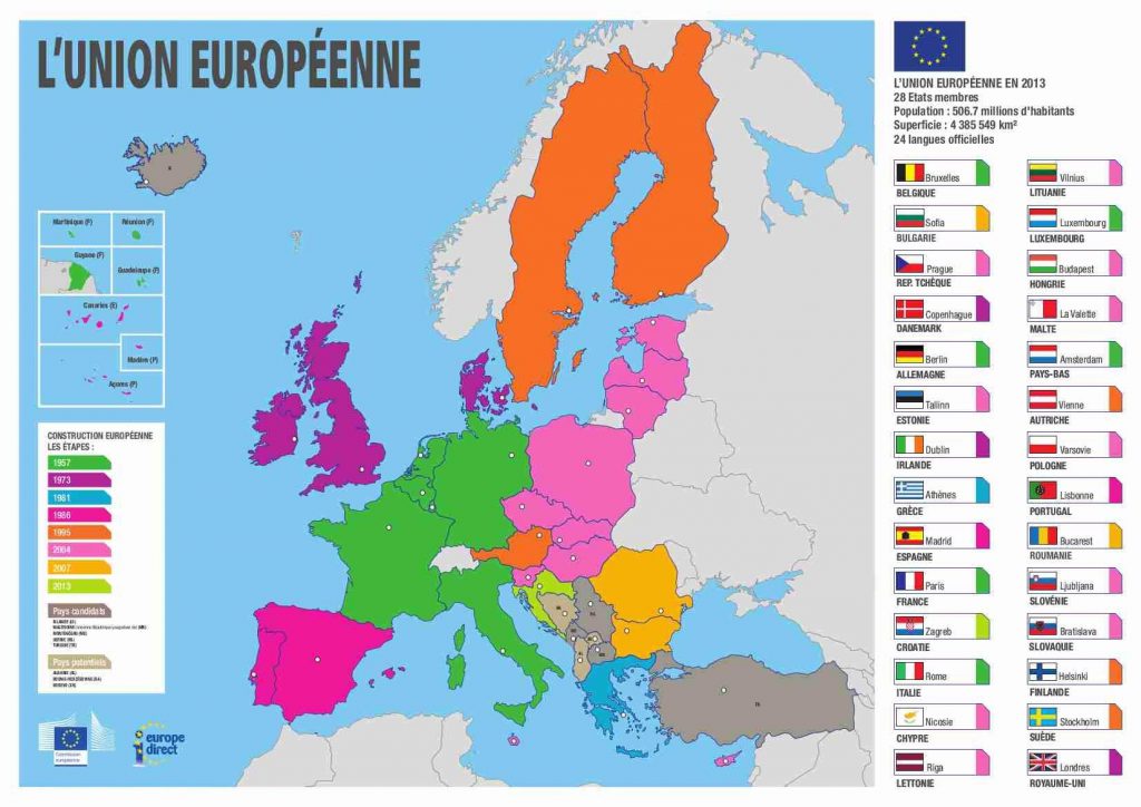 union-européenne - Carte et Pays