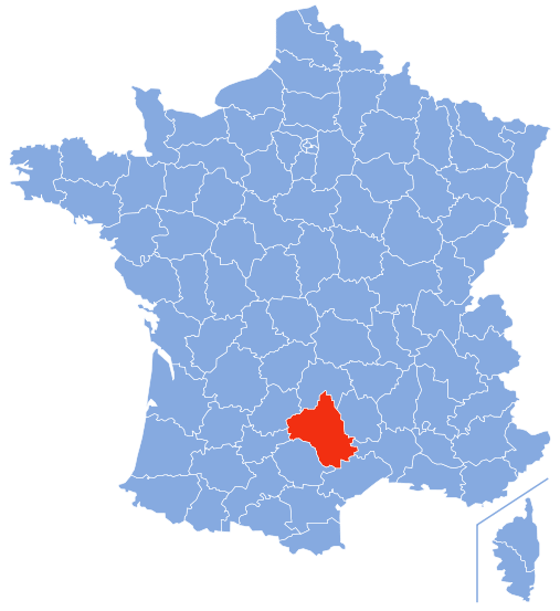 Carte Aveyron