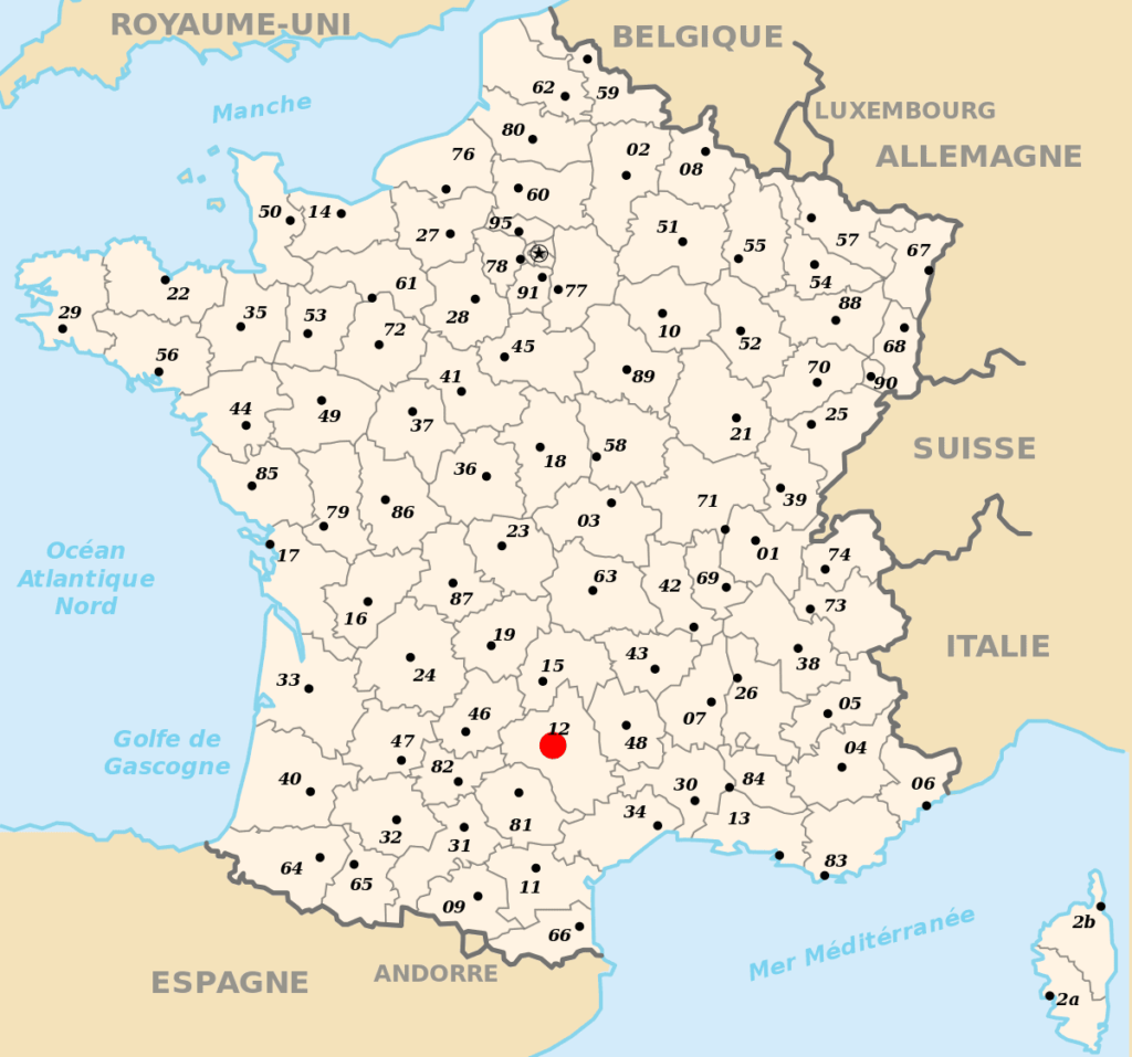 Rodez - Carte de France