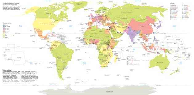 La nouvelle carte du monde des pays
