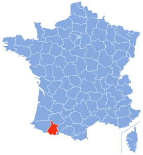 Hautes-Pyrénées-Carte de France