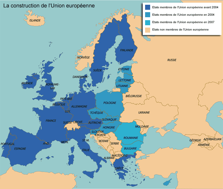 carte union européenne
