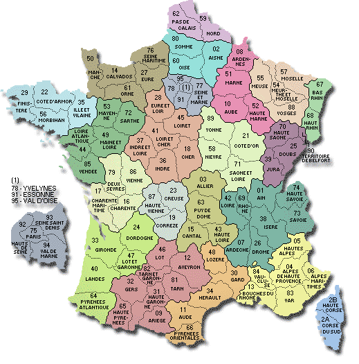 France et départements