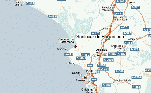 Sanlucar-de-Barrameda - Carte