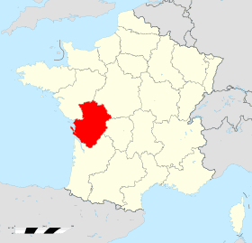 Poitou-Charentes - Carte de France