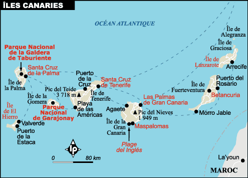 Carte des îles Canaries - canary_islands
